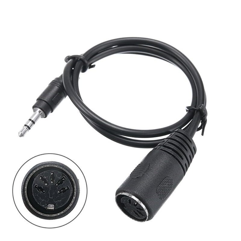LOOTOOLS 2PCS Type-A MIDI to 3.5mm Adapter,MIDI Female to TRS 3.5mm Male Breakout Cable Audio Converter for Keyboards Synths & DAWs,TRS Midi Cable - Image 2